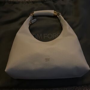 Tom Ford White Leather Hobo Bag